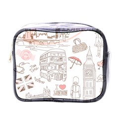 London-paris-drawing-vector-london-comics Mini Toiletries Bag (one Side) by Sudhe