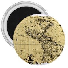 Map-vintage-old-ancient-antique 3  Magnets by Sudhe