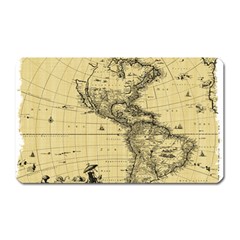 Map-vintage-old-ancient-antique Magnet (rectangular) by Sudhe