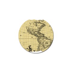 Map-vintage-old-ancient-antique Golf Ball Marker by Sudhe