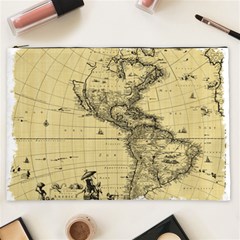 Map-vintage-old-ancient-antique Cosmetic Bag (xxl) by Sudhe