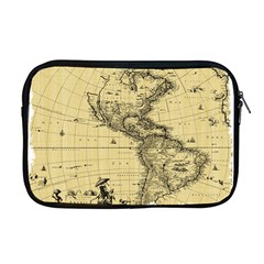 Map-vintage-old-ancient-antique Apple Macbook Pro 17  Zipper Case by Sudhe