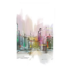 Drawing-watercolor-painting-city Memory Card Reader (rectangular) by Sudhe