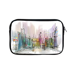 Drawing-watercolor-painting-city Apple Macbook Pro 13  Zipper Case by Sudhe