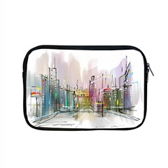 Drawing-watercolor-painting-city Apple Macbook Pro 15  Zipper Case by Sudhe