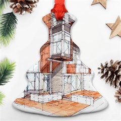 Rag-flats-onion-flats-llc-architecture-drawing Graffiti-architecture Ornament (christmas Tree)  by Sudhe