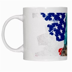 Statue Of Liberty Independence Day Poster Art White Mugs