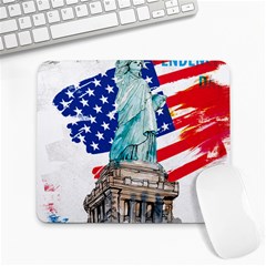 Statue Of Liberty Independence Day Poster Art Large Mousepads