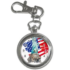 Statue Of Liberty Independence Day Poster Art Key Chain Watches