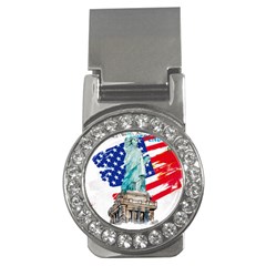 Statue Of Liberty Independence Day Poster Art Money Clips (cz)  by Sudhe