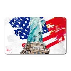 Statue Of Liberty Independence Day Poster Art Magnet (Rectangular)