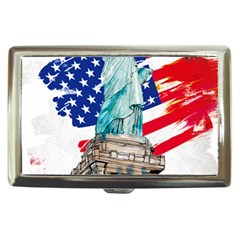 Statue Of Liberty Independence Day Poster Art Cigarette Money Case