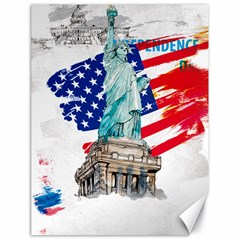 Statue Of Liberty Independence Day Poster Art Canvas 18  X 24  by Sudhe