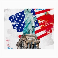 Statue Of Liberty Independence Day Poster Art Small Glasses Cloth (2 Sides)