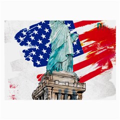 Statue Of Liberty Independence Day Poster Art Large Glasses Cloth