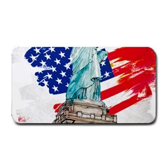 Statue Of Liberty Independence Day Poster Art Medium Bar Mats by Sudhe