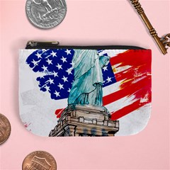 Statue Of Liberty Independence Day Poster Art Mini Coin Purse