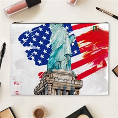 Statue Of Liberty Independence Day Poster Art Cosmetic Bag (XL)