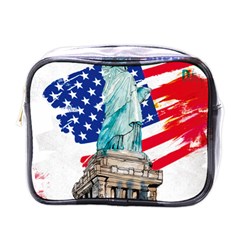 Statue Of Liberty Independence Day Poster Art Mini Toiletries Bag (One Side)