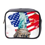 Statue Of Liberty Independence Day Poster Art Mini Toiletries Bag (Two Sides) Front