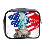 Statue Of Liberty Independence Day Poster Art Mini Toiletries Bag (Two Sides) Back