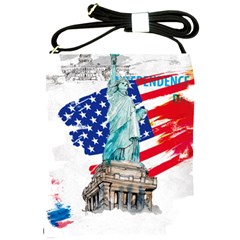 Statue Of Liberty Independence Day Poster Art Shoulder Sling Bag