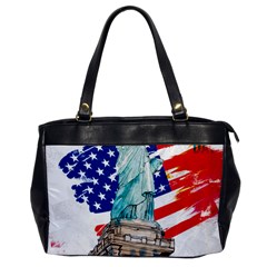 Statue Of Liberty Independence Day Poster Art Oversize Office Handbag by Sudhe