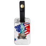 Statue Of Liberty Independence Day Poster Art Luggage Tag (one side) Front