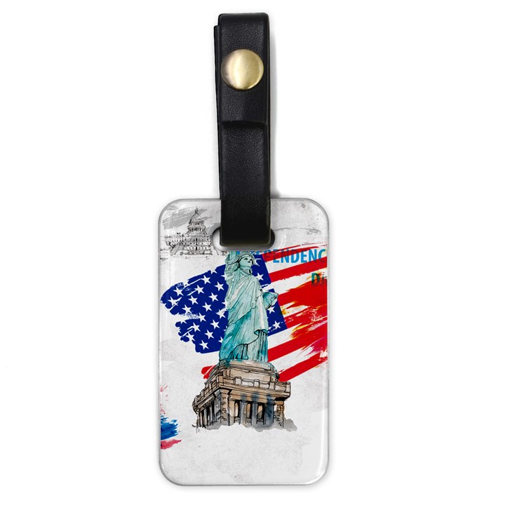 Statue Of Liberty Independence Day Poster Art Luggage Tag (one side)