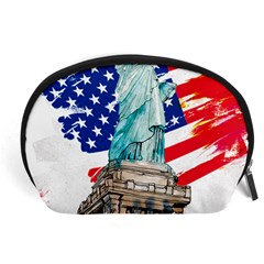 Statue Of Liberty Independence Day Poster Art Accessory Pouch (Large)