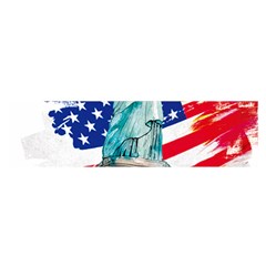 Statue Of Liberty Independence Day Poster Art Satin Scarf (Oblong)