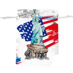 Statue Of Liberty Independence Day Poster Art  Lightweight Drawstring Pouch (XL) Front