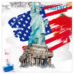 Statue Of Liberty Independence Day Poster Art Lightweight Scarf 