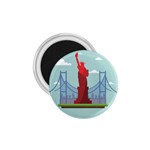 New-york-usa-liberty-landmark 1.75  Magnets Front