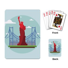 New-york-usa-liberty-landmark Playing Cards Single Design (rectangle) by Sudhe