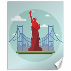 New-york-usa-liberty-landmark Canvas 16  X 20  by Sudhe