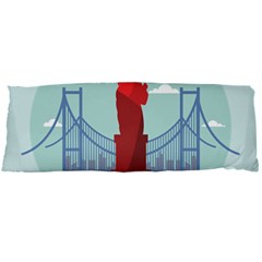 New-york-usa-liberty-landmark Body Pillow Case Dakimakura (two Sides) by Sudhe