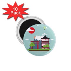 Japan-landmark-landscape-view 1 75  Magnets (10 Pack)  by Sudhe