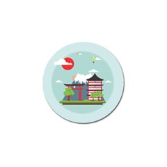 Japan-landmark-landscape-view Golf Ball Marker (4 Pack) by Sudhe