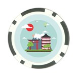 Japan-landmark-landscape-view Poker Chip Card Guard Back