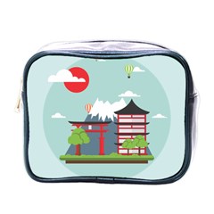 Japan-landmark-landscape-view Mini Toiletries Bag (one Side) by Sudhe