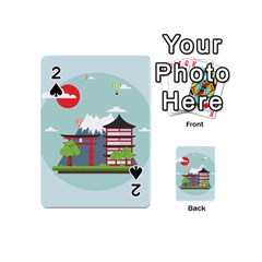 Japan-landmark-landscape-view Playing Cards 54 Designs (mini) by Sudhe