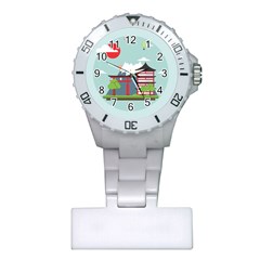 Japan-landmark-landscape-view Plastic Nurses Watch by Sudhe