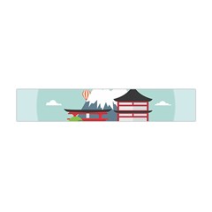 Japan-landmark-landscape-view Flano Scarf (mini) by Sudhe