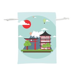 Japan-landmark-landscape-view Lightweight Drawstring Pouch (l) by Sudhe