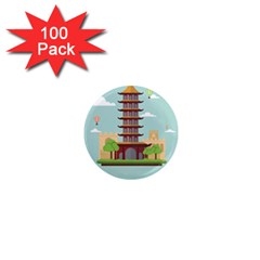 China-landmark-landscape-chinese 1  Mini Magnets (100 Pack)  by Sudhe