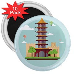 China-landmark-landscape-chinese 3  Magnets (10 Pack)  by Sudhe