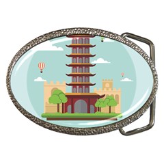 China-landmark-landscape-chinese Belt Buckles by Sudhe