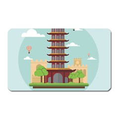 China-landmark-landscape-chinese Magnet (rectangular) by Sudhe