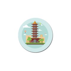 China-landmark-landscape-chinese Golf Ball Marker by Sudhe